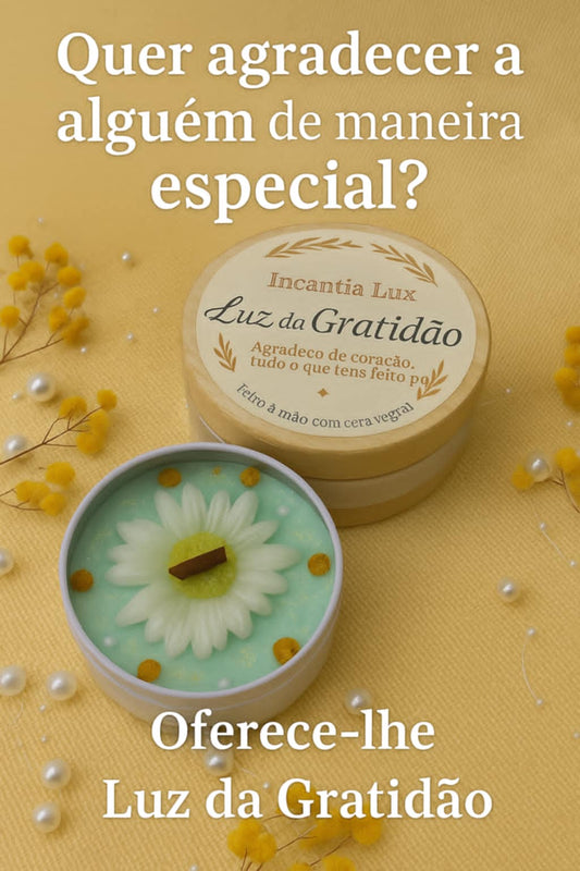 Vela artesanal-Luz da Gratidão