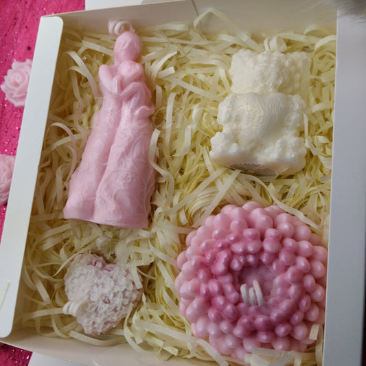 Amor que Aconchega– Conjunto de Velas Decorativas em Cera de Soja